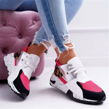 Femei Adidași din Piele PU Textile Combinație Femei Pantofi de Sport cu Talpă Comfortalble Femei Pantofi de Lux Adidași Plus Dimensiune