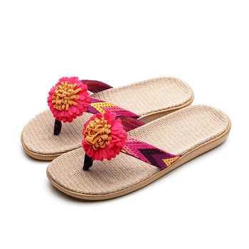 Femei Barbati In Papuci Vara Respirabil Diapozitive Pantofi De Plaja Doamnelor Pantofi De Interior Acasă Lenjerie De Pat Papuci De Casă Florale Flip Flops