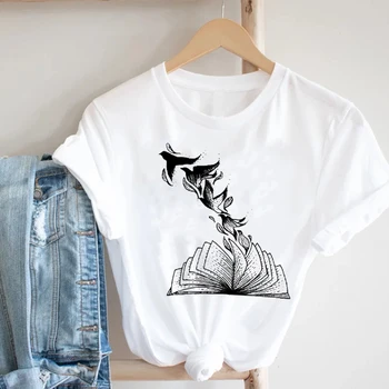 Femei Casual 90 de Desene animate de Albine Drăguț de Vară de Primăvară Doamnelor Fata de Moda Haine de Imprimare Tricou Femei Tee Top Graphic T-shirt