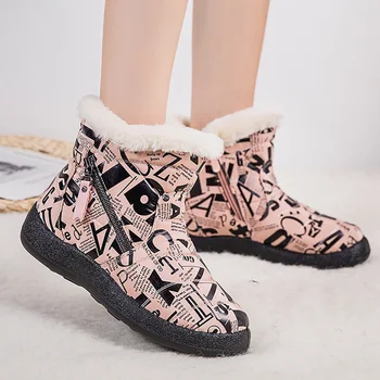 Femei Cizme 2020 Moda Cizme Impermeabile Pentru Femei Pantofi De Iarna Casual Glezna Usoare Botas Mujer Cald Cizme De Iarna 43