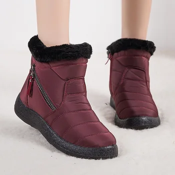 Femei Cizme 2020 Moda Cizme Impermeabile Pentru Femei Pantofi De Iarna Casual Glezna Usoare Botas Mujer Cald Cizme De Iarna 43