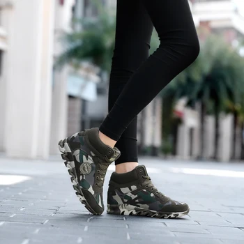Femei De Moda De Camuflaj Adidași Ascunde Toc Panza Pantofi Casual Femeie Platforma Adidas Pentru Femei Pantofi Wedge Plus Dimensiune 35-42