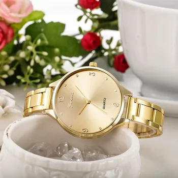 Femei de moda de Cristal din Oțel Inoxidabil Cuarț Analogice Încheietura Ceas De Femei ceasuri ceas doamnelor Cuarț Ceas de mână#0924