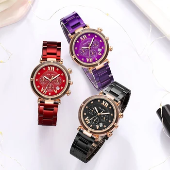 Femei de moda din Oțel Inoxidabil Ceasuri de Lux de Afaceri Analog Ceasuri Sport High-end Branduri Sunt Afaceri Doamnelor Ceasuri