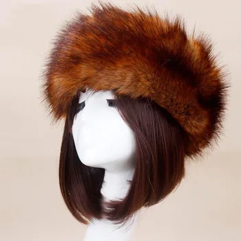 Femei De Moda Pălărie De Iarnă Ține De Cald Faux Blana Articole De Acoperit Capul Pentru Zi Cu Zi Purta Pălărie De Zăpadă Capac
