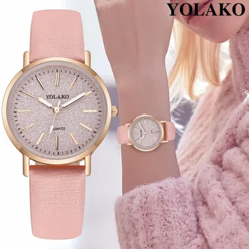 Femei de moda Romantic Cerul Înstelat Încheietura Ceas Casual de Lux YOLAKO Brand din Piele Stras Ceasuri Ceas Relogio Feminino