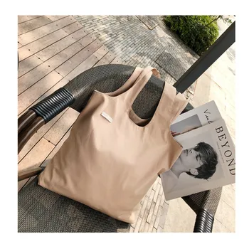 Femei de moda sac mare capacitate mare designer geantă de umăr pentru cumpărături de înaltă calitate grey canvas femeie saci