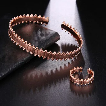 Femei deschidere bratara inel de două bucata costum de personalitate moda bijuterii geometrie moda bijuterii două bucata set
