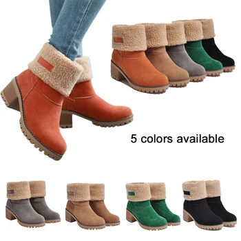Femei Glezna Cizme Cald Plus De Iarnă Pantofi Pentru Femeie Cizme Tocuri Inalte Doamnelor Cizme Pentru Femei Cizme De Zăpadă De Iarnă Pantofi Înălțime În Creștere