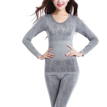 Femei Iarna Cald Sus + Jambiere Pantaloni Modelarea Lenjerie Termică Pentru Femei Lenjerie De Corp Termică Seturi