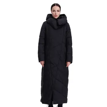 Femei lung jos jacheta parka uza cu capota gâscă matlasate strat de sex feminin, plus dimensiune cald bumbac canada haine pentru femei 19-150k