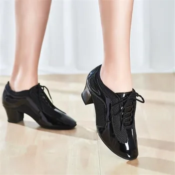 Femei Pantofi De Dans Oxford Cârpă Moale Confortabil Jos Balerina Pantofi Pentru Femeie Pantofi De Jazz Fată De Formare Profesională Pantofi De Dans