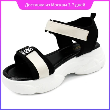 Femei pe Platforma Sandale de Vară 2020 Pană Plaja Doamnelor Rochie de Petrecere Sandale cu Catarama Plus Dimensiunea Femei Pantofi Sport Confortabil
