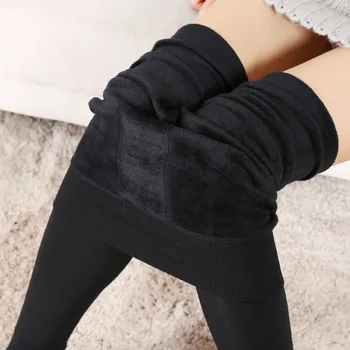 Femei Pentru Legging Toamna Iarna Cald Gros Periat Căptușeală Stretch Fleece Pantaloni Calce În Picioare Jambiere Înaltă Elasticitate Jambiere