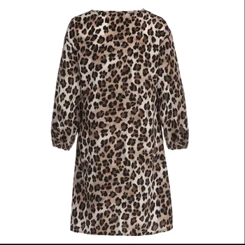Femei, Plus Dimensiune Topuri Si Bluze Leopard Print Supradimensionat Tricou De Moda Noua Maneca Lunga Blusas Pulovere Tunica Camasi Camasa Noua
