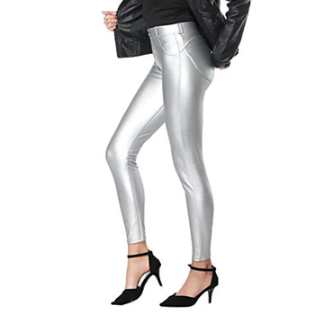 Femei PU Piele Jambiere Elastice Hip Push-Up Modelarea Pantaloni Groase Îmbunătăți Hip Pantaloni de Piele TY66