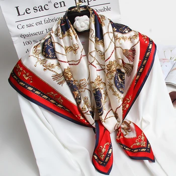 Femei Pură Eșarfă de Mătase Pătrat Brand 2021 Hangzhou Silk Bandana Folie pentru Imprimare Doamnelor Cravată de Mătase Naturală Pătrat Eșarfe