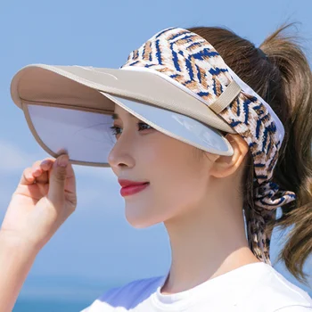 Femei Pălării de Soare Gat Lambou Mare Refuz Protectie UV Reglabil Pescuit, Drumeții Capac de Vară Travle Palarii de Plaja