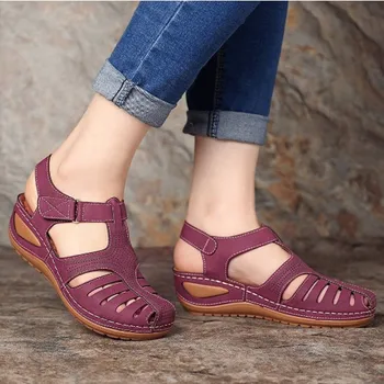 Femei Sandale Noi Pantofi De Vara Pentru Femei Plus Dimensiune 44 Tocuri Sandale Pentru Pene Chaussure Femme Casual Gladiator Pantofi Platforma Talon