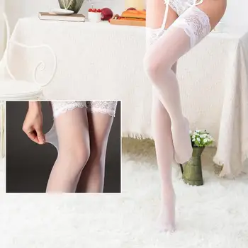 Femei Sexy dantela alb/Negru Jartieră Centura de Mireasa jartiere și ciorapi de 2 buc/Lot