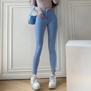 Femei Stretch Slim Jeans Skinny cu Talie Înaltă Femeie din Denim Creion Pantaloni Femei Pantaloni Plus Dimensiune Primavara Toamna jean femme