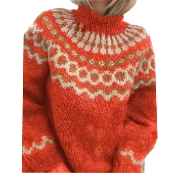 Femei Toamna Iarna cu Maneca Lunga O de Gât Pulover Tricotate Pulover Cald Îmbrăcăminte pentru Femei кофта женская jersey mujer 2020
