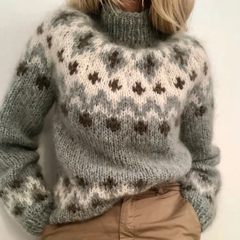 Femei Toamna Iarna cu Maneca Lunga O de Gât Pulover Tricotate Pulover Cald Îmbrăcăminte pentru Femei кофта женская jersey mujer 2020