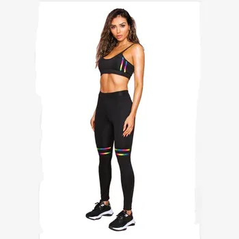 Femei Trening Solid Yoga Set Mozaic de Fitness de Funcționare Jogging Sutiene + Jambiere Costum de Sport Sală de Sport de Antrenament S-3XL