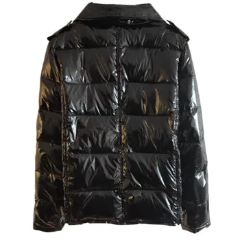 Femeia haine de iarnă 2020 hip hop de iarnă pentru femei jachete Calde negru Lucios îmbrăcăminte exterioară lacuit pufoaice de sex Feminin MY121