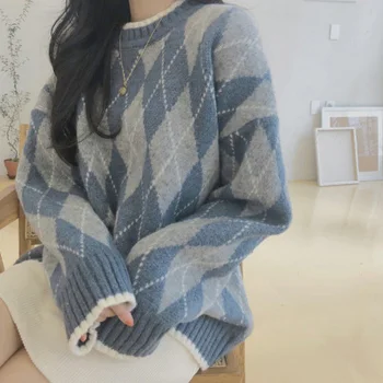Femeii pulover 2020 toamna anului nou pulover pulover feminin liber coreean student foarte zână bluza net rosii gros