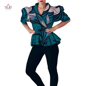 Femeile Africane Îmbrăcăminte Dashiki Trench Femei Top Stil African Maneci Scurte Uza Africa de Imprimare Haine Plus Dimensiunea 6XL WY3542