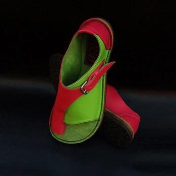 Femeile Confortabil Pantofi Plat Plaja De Călătorie De Vară Doamnelor Sandale Slip Pe Amesteca Culorile Fete Sandale Cu Platforma Pantofi De Sex Feminin