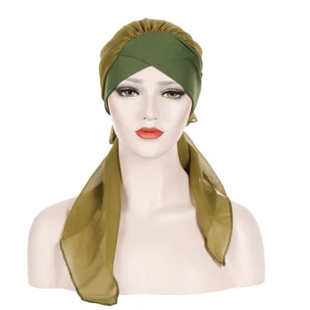 Femeile Musulmane Beanie Turban Pălărie Eșarfă Cap Wrap Elastic Bandană Hijab Capac Pierderea Parului Floare De Imprimare Cancer Chimioterapie Capac Arab Indian