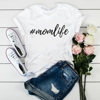 Femeile poartă Mama Scrisori de Moda Mama Îmbrăcăminte Tricouri Topuri Grafic Femei Femei Femei Lady T-Shirt Tumblr Tricou T-shirt