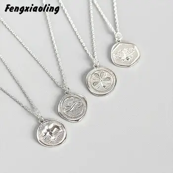 Fengxiaoling Argint 925 Coliere & Pandantive Pentru Femei Simple de Albine/elefant/Declarație Colier de flori