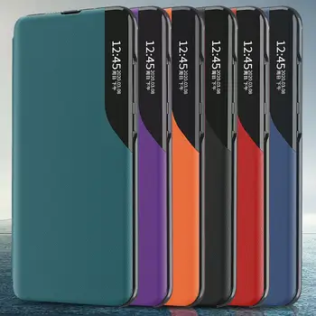 Fereastra de inteligent Mirro Caz Pentru Samsung Galaxy A51 A71 S20 S10 S9 S8 Plus Nota 20 10 A11 A31 A70 A50 A20 A40 PU Piele Flip Cover