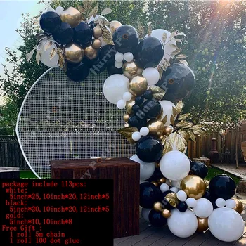 Fericit Ziua De Naștere Partidul Decor Baloane Folie Ghirlanda Arc Kit Crom Aur Adult De 30 De Nunta Decoratiuni Baloane Duș Băiat
