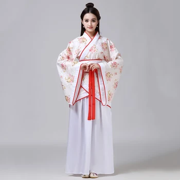 Festivalul de Primăvară din china de Anul Nou Costume Rochii pentru Femei Etapă Purta Dans Popular Halat Hanfu Tang Costum Floral Îmbrăcăminte