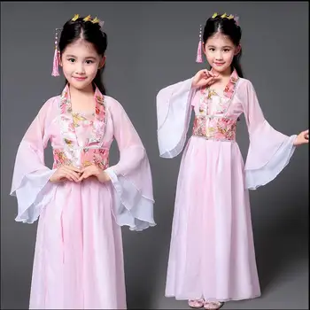 Fete Dans Costume Populare Chineze Dans Vechi Copii Hanfu