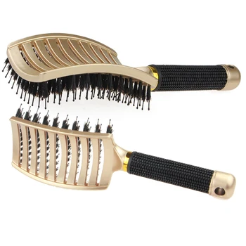 Fete de Păr Scalp Masaj Pieptene-Perie cu Peri de Nailon Femei Umed Cret Descurca Parul Perie pentru Salon de Coafură Instrumente de Styling