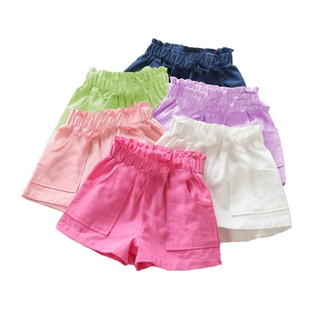 Fete de vară pantaloni Scurți de Culoare Bomboane Boardshorts Copii din Bumbac pentru Copii Pantaloni pantaloni Scurți de Plajă Pentru Copii 2-8T pantaloni Scurți