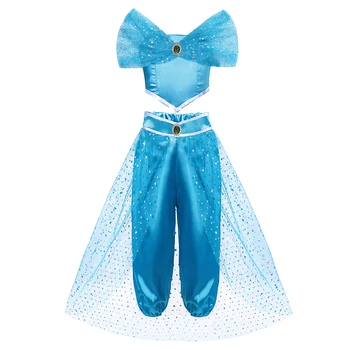 Fete Jasmine Dress Up Copii Cosplay Costum Aladin Halloween Petrecere De Crăciun Copiii De Performanță Noi Utilaje De Îmbrăcăminte Fantezie