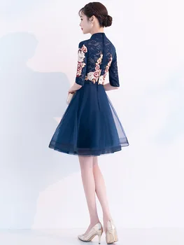 Fetelor Cheongsam dressup 2020 Noi de Iarna Femei pe Scurt, Stilul Modern de Moda New Tineret Îmbunătățit Stil Chinezesc