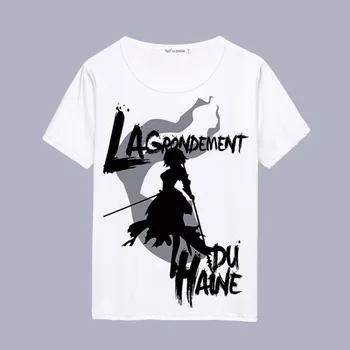 FGO Soarta mare Pentru Cosplay Tricou Sabie Ioana d ' Arc Print cu Maneci Scurte T-shirt Cămașă de Vară de Moda Guler Rotund Tee