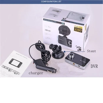 FHD 108P Auto DVR Negru tablou de Bord Viziune de Noapte Camera Video Recorder Înregistrare în Buclă Mini Dash Cam Dvr-uri
