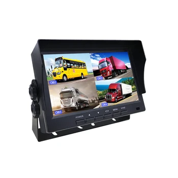FHD 7 inch AHD 4 canale DVR Recorder Monitor Auto Camion Vehicul Viziune de Noapte Camera cu Vedere în Spate de Supraveghere de Securitate Split Screen Quad