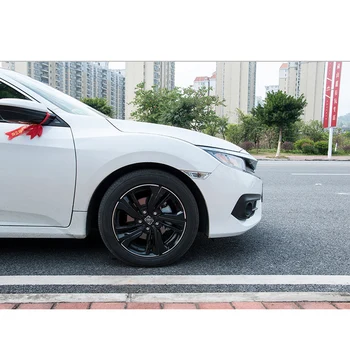 Fibra de Carbon de Vinil Styling Auto Butuc Roata Autocolante Benzi Rim Grijă Protector Decal Pentru Honda Civic al 10-lea 2016 2017 Accesorii