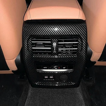 Fibra de Carbon din Spate de Aer Condiționat de Cadru de Evacuare Benzi Tapiterie Acoperă Autocolante Pentru BMW Seria 3 G20 G28 Accesorii