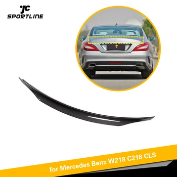 Fibra de Carbon din Spate Spoiler Portbagaj pentru Mercedes-Benz CLS-Class W218 2012 - 2017 Sedan Aripa Spate Spoiler pe Capacul Portbagajului