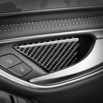 Fibra De Carbon Interioară A Mânerului Portierei Castron Decalcomanii Acopere Garnitura Pentru Mercedes-Benz E-Class W213 2016-2018 Accesorii De Interior